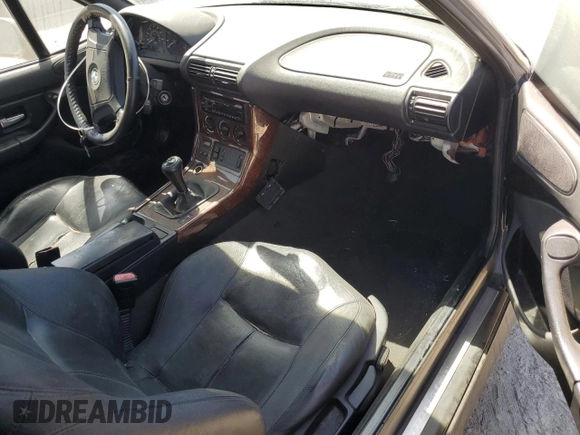 1998 BMW 3 Series Z3 1.9 with VIN 4USCH7336WLE08592, listed as a Copart auction lot 64323205 with 104,281 mi miles and Clean title. Bid and sale history available at DreamBid. Image 8.