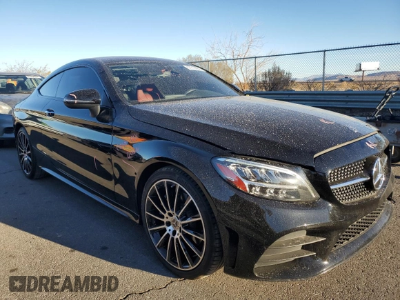 2021 Mercedes-Benz C 300 with VIN W1KWJ8DB6MG094048, listed as a Copart auction lot 87218894 with 50,604 mi miles and Salvage title. Bid and sale history available at DreamBid. Image 4.