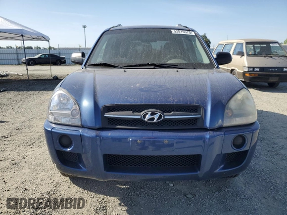 2008 Hyundai Tucson GLS with VIN KM8JM12B98U708552, listed as a Copart auction lot 52815575 with 228,948 mi miles and Salvage Title. Bid and sale history available at DreamBid. Image 5.