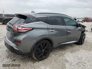 2017 Nissan Murano SL with VIN 5N1AZ2MG9HN186113, listed as a Copart auction lot 51609535 with 116,228 mi miles and Salvage Title. Bid and sale history available at carsss.com. Image 3.