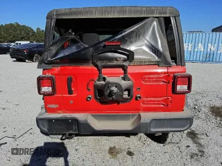 2021 Jeep Wrangler Sport with VIN 1C4GJXAN5MW737597, listed as a Copart auction lot 75238154 with 24,293 mi miles and Clean Title. Bid and sale history available at DreamBid. Image 6.