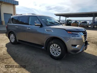 2023 Nissan Armada SV with VIN JN8AY2AC1P9182335, listed as a Copart auction lot 87447854 with 45,112 mi miles and Salvage Title. Bid and sale history available at carsss.com. Image 4.