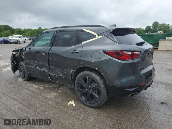 2019 Chevrolet Blazer RS with VIN 3GNKBJRS3KS703107, listed as a Copart auction lot 56701205 with 60,816 mi miles and Salvage title. Bid and sale history available at DreamBid. Image 2.