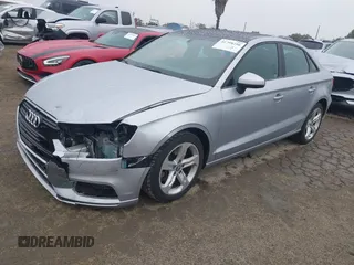 2018 Audi A3 Sedan Premium with VIN WAUAUGFFXJ1040608, listed as a IAAI auction lot 41708256 with 55,359 mi miles. Bid and sale history available at carsss.com. Image 18.
