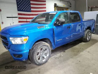 2022 Ram 1500 Big Horn with VIN 1C6SRFFT0NN411032, listed as a Copart auction lot 59902115 with 39,059 mi miles and Salvage title. Bid and sale history available at DreamBid. Image 1.