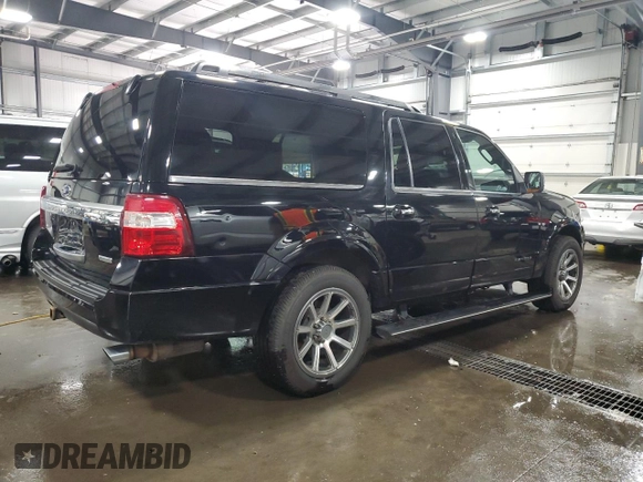 2016 Ford Expedition Max Platinum with VIN 1FMJK1MTXGEF03584, listed as a Copart auction lot 55756615 with 174,318 mi miles and Salvage title. Bid and sale history available at DreamBid. Image 3.