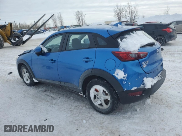2016 Mazda CX-3 Sport z VIN JM1DKBB72G0124864, wystawiony jako Copart lot #44143535 z przebiegiem 136 750 mil mil oraz Szkoda całkowita • Salvage title. Historia ofert i sprzedaży dostępna na DreamBid. Obrazek 2.
