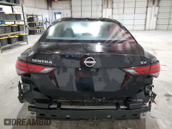2024 Nissan Sentra SV with VIN 3N1AB8CV4RY251873, listed as a Copart auction lot 61502575 with 24,031 mi miles and Clean title. Bid and sale history available at DreamBid. Image 6.