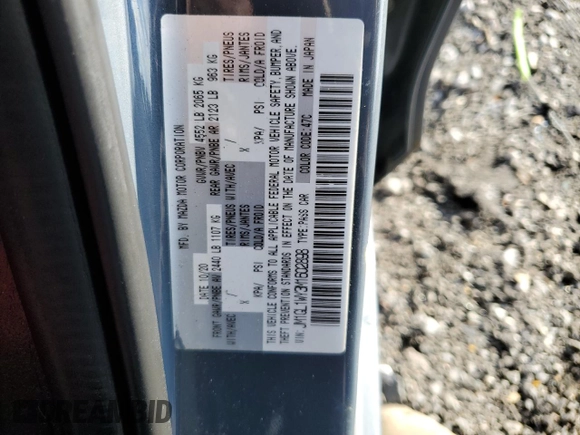 2021 Mazda 6 Grand Touring Reserve with VIN JM1GL1WY3M1602898, listed as a Copart auction lot 67871314 with 104,679 mi miles and Salvage Title. Bid and sale history available at DreamBid. Image 12.