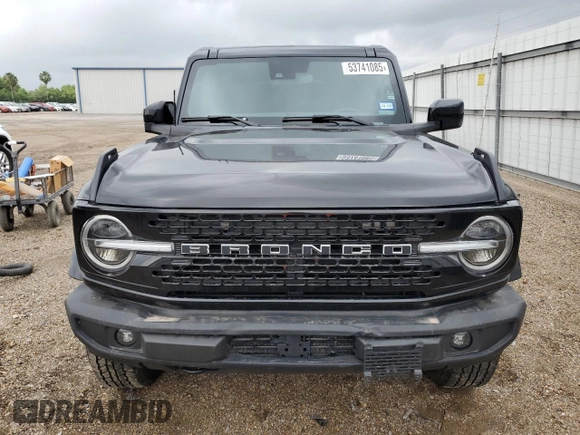 2023 Ford Bronco with VIN 1FMDE5AH4PLB13846, listed as a Copart auction lot 53741085 with 19,231 mi miles and Salvage title. Bid and sale history available at DreamBid. Image 5.