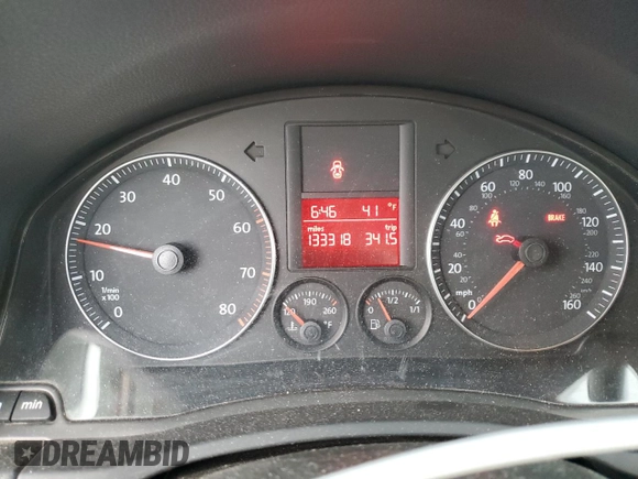 2007 Volkswagen Jetta 2.5 with VIN 3VWSF71KX7M050084, listed as a Copart auction lot 47893395 with 133,318 mi miles and Salvage title. Bid and sale history available at DreamBid. Image 9.