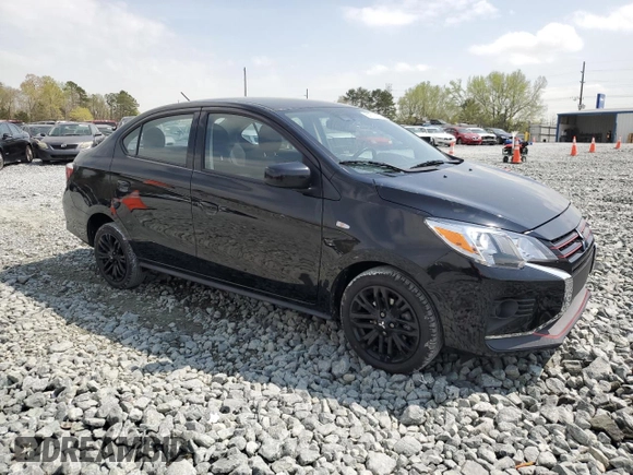 2023 Mitsubishi Mirage ES with VIN ML32FUFJ8PHF00536, listed as a Copart auction lot 51511005 with 65,635 mi miles and Salvage title. Bid and sale history available at DreamBid. Image 4.