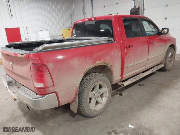 2010 Dodge Ram 1500 SLT with VIN 1D7RV1CT3AS193258, listed as a IAAI auction lot 41854144 with 190,507 mi miles. Bid and sale history available at carsss.com. Image 4.