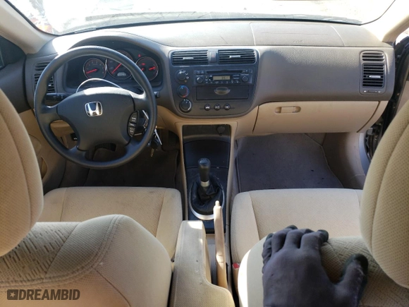 2004 Honda Civic LX with VIN 1HGEM21524L081606, listed as a Copart auction lot 75437704 with 77,457 mi miles and Salvage Title. Bid and sale history available at carsss.com. Image 8.