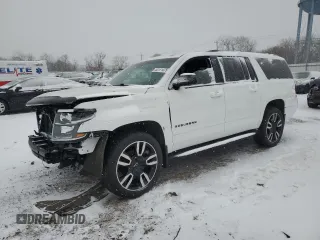 2020 Chevrolet Suburban Premier z VIN 1GNSKJKJ9LR283357, wystawiony jako Copart lot #44111475 z przebiegiem 68 021 mil mil oraz Szkoda całkowita • Salvage title. Historia ofert i sprzedaży dostępna na DreamBid. Obrazek 1.
