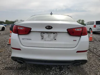 2015 Kia Optima LX with VIN KNAGM4A70F5551592, listed as a Copart auction lot 55157375 with 99,773 mi miles and Salvage Title. Bid and sale history available at carsss.com. Image 6.