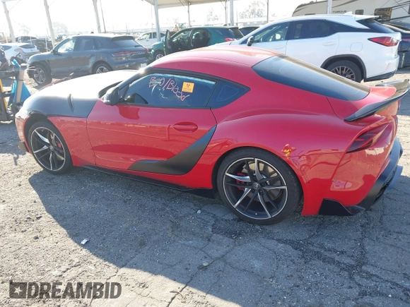 2022 Toyota GR Supra 3.0 with VIN WZ1DB0C01NW053500, listed as a IAAI auction lot 41657112 with 1 mi miles. Bid and sale history available at carsss.com. Image 3.