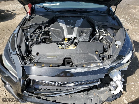 2018 Infiniti Q50 RED SPORT 400 with VIN JN1FV7AP1JM460118, listed as a Copart auction lot 45935985 with 57,967 mi miles and Salvage Title. Bid and sale history available at carsss.com. Image 13.