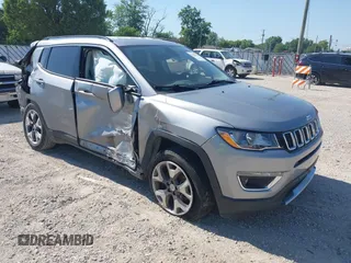 2020 Jeep Compass Limited z VIN 3C4NJCCB2LT179702, wystawiony jako IAAI lot #39664511 z przebiegiem 85 090 mil mil oraz . Historia ofert i sprzedaży dostępna na DreamBid. Obrazek 1.