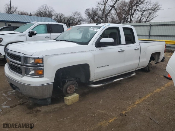 2015 Chevrolet Silverado 1500 Work Truck with VIN 1GCRCPEH0FZ323054, listed as a Copart auction lot 44063755 with 233,026 mi miles and Salvage Title. Bid and sale history available at carsss.com. Image 1.