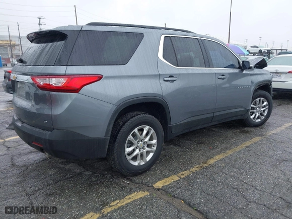 2021 Chevrolet Traverse LT Leather with VIN 1GNERHKWXMJ249859, listed as a IAAI auction lot 41557487 with 49,849 mi miles. Bid and sale history available at carsss.com. Image 4.