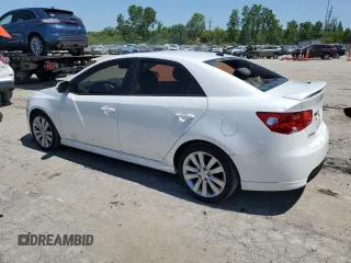 2013 Kia Forte SX with VIN KNAFW4A36D5720854, listed as a Copart auction lot 58159604 with 76,452 mi miles and Salvage Title. Bid and sale history available at carsss.com. Image 2.