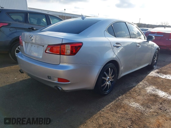 2013 Lexus IS 250 with VIN JTHBF5C21D5186804, listed as a IAAI auction lot 41915523 with 138,059 mi miles. Bid and sale history available at carsss.com. Image 4.