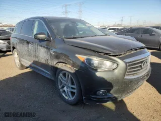 2014 Infiniti QX60 Hybrid with VIN 5N1CL0MMXEC529569, listed as a Copart auction lot 87546955 with 123,304 mi miles and Salvage Title. Bid and sale history available at carsss.com. Image 4.