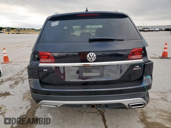 2019 Volkswagen Atlas SE with VIN 1V2UR2CA5KC604781, listed as a Copart auction lot 52719095 with 166,146 mi miles and Salvage title. Bid and sale history available at DreamBid. Image 6.