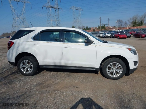 2017 Chevrolet Equinox LS with VIN 2GNFLEEK6H6127354, listed as a IAAI auction lot 41887997 with 107,512 mi miles. Bid and sale history available at carsss.com. Image 14.