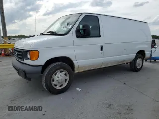 2007 Ford Econoline Cargo Commercial with VIN 1FTNE14W37DA27868, listed as a Copart auction lot 54348015 with 170,588 mi miles and Clean Title. Bid and sale history available at DreamBid. Image 1.