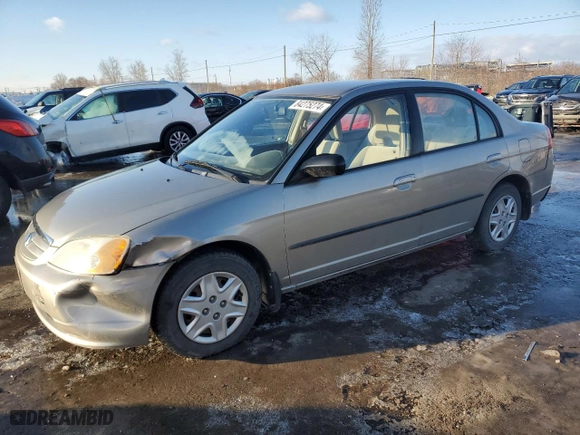 2003 Honda Civic DX with VIN 2HGES16483H914854, listed as a Copart auction lot 84275274 with 20,803 mi miles and Salvage Title. Bid and sale history available at carsss.com. Image 1.