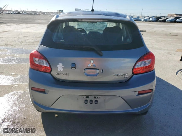 2019 Mitsubishi Mirage SE with VIN ML32A4HJ5KH005759, listed as a Copart auction lot 42138985 with 104,233 mi miles and Salvage Title. Bid and sale history available at carsss.com. Image 6.