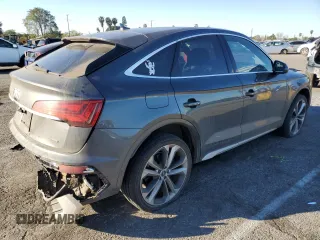 2021 Audi Q5 Sportback Premium Plus with VIN WA15AAFY8M2111910, listed as a Copart auction lot 46950345 with 79,594 mi miles and Salvage title. Bid and sale history available at DreamBid. Image 3.