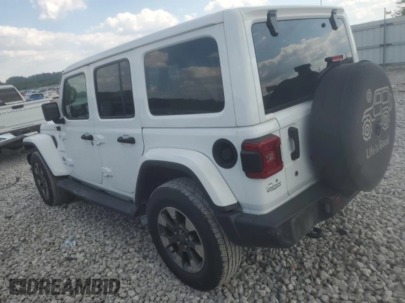 2018 Jeep Wrangler Unlimited Sahara z VIN 1C4HJXEGXJW125715, wystawiony jako Copart lot #63366945 z przebiegiem 60 632 mil mil oraz Szkoda całkowita • Salvage title. Historia ofert i sprzedaży dostępna na DreamBid. Obrazek 2.
