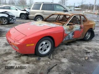 1986 Porsche 944 with VIN WP0AA0958GN152718, listed as a Copart auction lot 49056775 with 0 mi miles and Salvage Title. Bid and sale history available at carsss.com. Image 1.