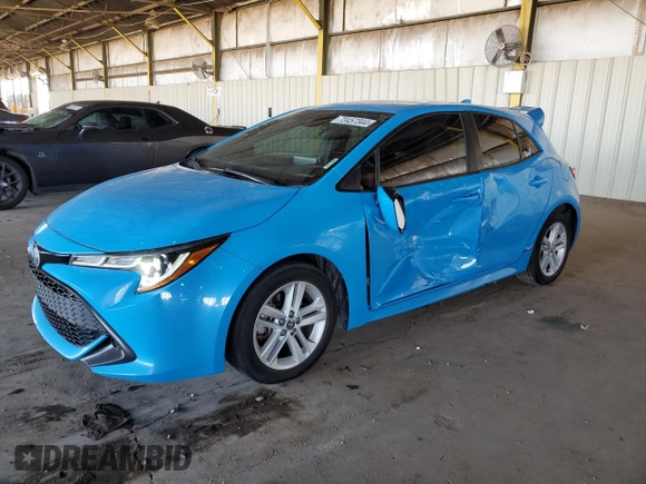 2019 Toyota Corolla Hatchback SE with VIN JTNK4RBE7K3051180, listed as a Copart auction lot 73457344 with 95,921 mi miles and Salvage Title. Bid and sale history available at carsss.com. Image 1.