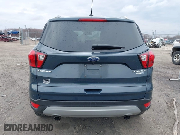 2019 Ford Escape Titanium with VIN 1FMCU9J95KUC28621, listed as a IAAI auction lot 41825297 with 60,373 mi miles. Bid and sale history available at carsss.com. Image 16.