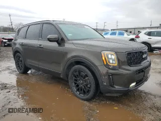 2022 Kia Telluride SX with VIN 5XYP5DHC6NG283463, listed as a Copart auction lot 47354935 with 58,621 mi miles and Salvage Title. Bid and sale history available at DreamBid. Image 4.