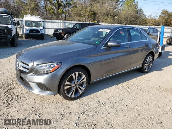 2021 Mercedes-Benz C 300 with VIN W1KWF8EB1MR620719, listed as a Copart auction lot 50681685 with 24,906 mi miles and Salvage Title. Bid and sale history available at carsss.com. Image 1.