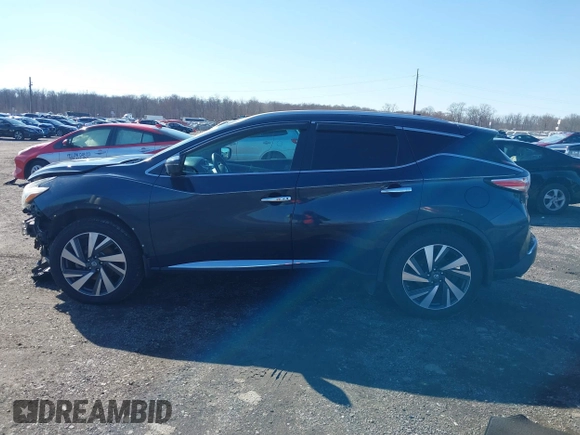 2016 Nissan Murano S with VIN 5N1AZ2MH0GN116586, listed as a IAAI auction lot 41751099 with 59,364 mi miles. Bid and sale history available at carsss.com. Image 15.