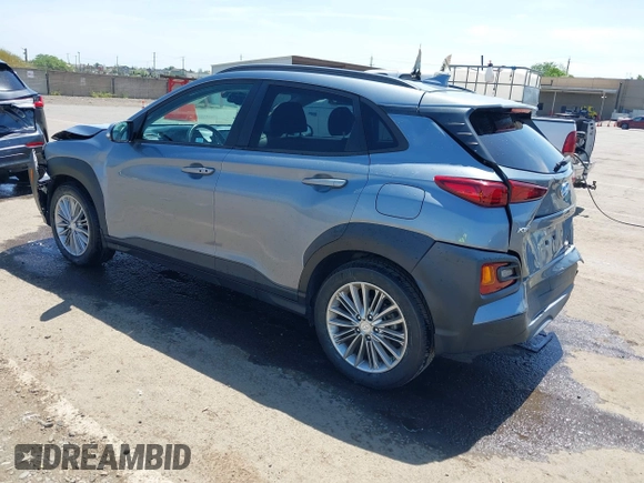 2019 Hyundai Kona SEL with VIN KM8K62AA9KU282916, listed as a IAAI auction lot 42086109 with 59,288 mi miles. Bid and sale history available at carsss.com. Image 3.