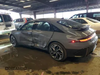 2024 Hyundai IONIQ 6 Limited with VIN KMHM54AA2RA073570, listed as a Copart auction lot 85946554 with 7,847 mi miles and Salvage Title. Bid and sale history available at carsss.com. Image 2.