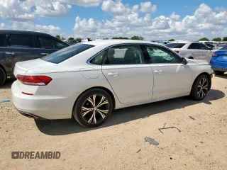 2021 Volkswagen Passat SE with VIN 1VWSA7A34MC014427, listed as a Copart auction lot 61854015 with 74,563 mi miles and Salvage title. Bid and sale history available at DreamBid. Image 3.