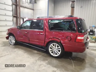 2015 Ford Expedition Max Platinum with VIN 1FMJK1MT9FEF17653, listed as a Copart auction lot 59364175 with 171,517 mi miles and Clean title. Bid and sale history available at DreamBid. Image 2.