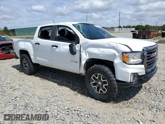 2022 GMC Canyon 4WD AT4 w/Cloth with VIN 1GTG6FEN0N1185737, listed as a Copart auction lot 59732394 with 66,077 mi miles and Non Repairable. Bid and sale history available at carsss.com. Image 4.