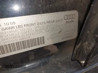 2010 Audi A4 Premium с VIN WAUAFAFL5AN029618, выставлен на аукционе IAAI как лот 42161647 с пробегом 184 028 миль миль и . История ставок и продаж доступна на DreamBid. Изображение 9.