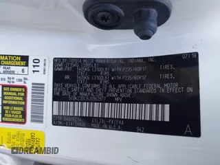 2018 Toyota Sienna LE Auto Access Seat with VIN 5TDKZ3DC9JS962977, listed as a IAAI auction lot 41312680 with 107,538 mi miles. Bid and sale history available at carsss.com. Image 9.