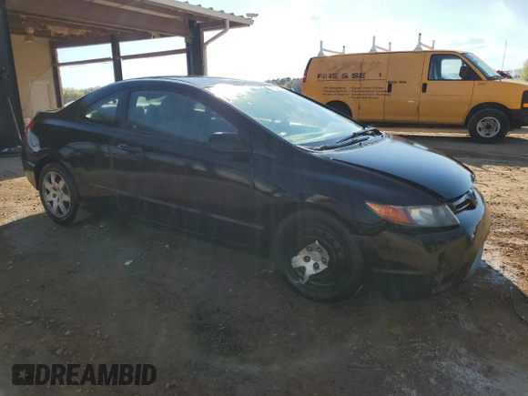 2008 Honda Civic Cpe LX with VIN 2HGFG126X8H568181, listed as a Copart auction lot 47339324 with 137,182 mi miles and Salvage Title. Bid and sale history available at carsss.com. Image 4.