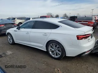 2020 Audi A5 Sportback Premium with VIN WAUANCF50LA004944, listed as a Copart auction lot 43199955 with 77,780 mi miles and Salvage Title. Bid and sale history available at carsss.com. Image 2.
